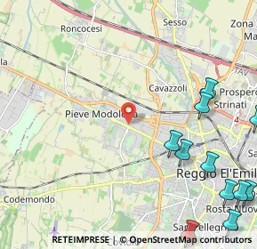 Mappa Via Fratelli Cervi, 42124 Reggio nell'Emilia RE, Italia (3.27364)