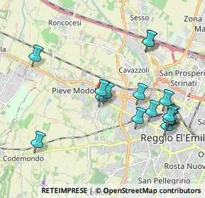 Mappa Via Fratelli Cervi, 42124 Reggio nell'Emilia RE, Italia (2.06188)