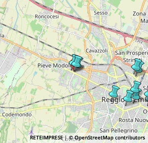 Mappa Via Fratelli Cervi, 42124 Reggio nell'Emilia RE, Italia (2.55)