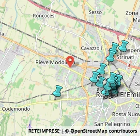 Mappa Via Fratelli Cervi, 42124 Reggio nell'Emilia RE, Italia (2.481)