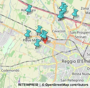 Mappa Via Fratelli Cervi, 42124 Reggio nell'Emilia RE, Italia (1.94273)