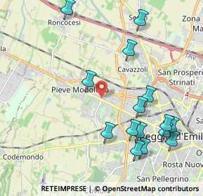 Mappa Via Fratelli Cervi, 42124 Reggio nell'Emilia RE, Italia (2.374)