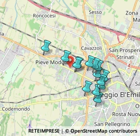 Mappa Via Fratelli Cervi, 42124 Reggio nell'Emilia RE, Italia (1.50571)