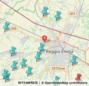 Mappa Via Fratelli Cervi, 42124 Reggio nell'Emilia RE, Italia (6.738)