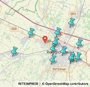 Mappa Via Fratelli Cervi, 42124 Reggio nell'Emilia RE, Italia (4.2475)