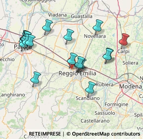 Mappa Via Fratelli Cervi, 42124 Reggio nell'Emilia RE, Italia (16.457)