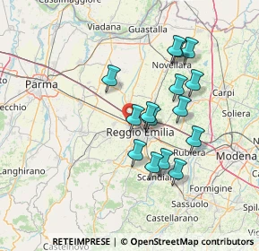 Mappa Via Fratelli Cervi, 42124 Reggio nell'Emilia RE, Italia (12.56133)