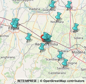 Mappa Via Fratelli Cervi, 42124 Reggio nell'Emilia RE, Italia (15.558)