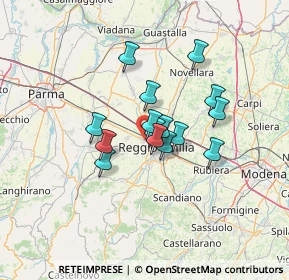 Mappa Via Fratelli Cervi, 42124 Reggio nell'Emilia RE, Italia (9.46)