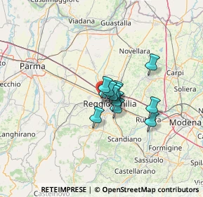 Mappa Via Fratelli Cervi, 42124 Reggio nell'Emilia RE, Italia (7.26583)