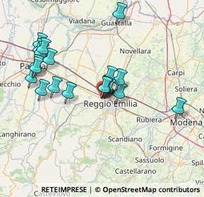 Mappa Via Fratelli Cervi, 42124 Reggio nell'Emilia RE, Italia (14.2995)