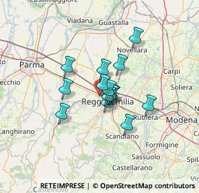 Mappa Via Fratelli Cervi, 42124 Reggio nell'Emilia RE, Italia (8.69429)