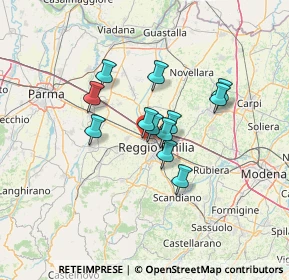 Mappa Via Fratelli Cervi, 42124 Reggio nell'Emilia RE, Italia (9.58083)