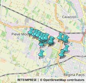 Mappa Via Fratelli Cervi, 42124 Reggio nell'Emilia RE, Italia (0.5395)