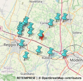 Mappa Via Gazzata, 42015 Correggio RE, Italia (7.74235)