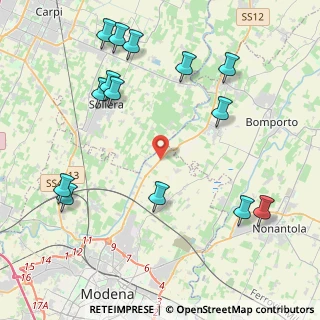 Mappa Strada Naz. del Canaletto Nord, 41122 Modena MO, Italia (5.115)