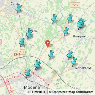 Mappa Strada Naz. del Canaletto Nord, 41122 Modena MO, Italia (5.24063)