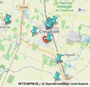 Mappa Via Sant'Agata, 40014 Crevalcore BO, Italia (1.94818)