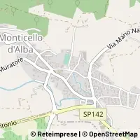 Hartă Monticello d'Alba