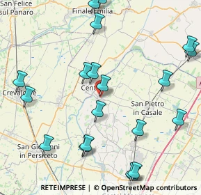 Mappa Via Circonvallazione Levante, 40066 Pieve di Cento BO, Italia (10.411)