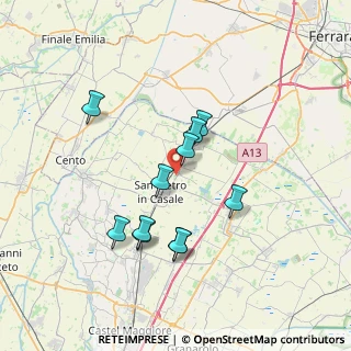 Mappa Via Galliera Nord, 40018 San Pietro in Casale BO, Italia (6.46273)