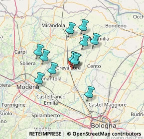 Mappa Via Borgofollo, 40014 Crevalcore BO, Italia (10.58583)