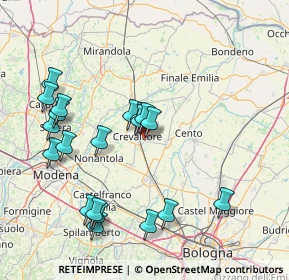 Mappa Via Borgofollo, 40014 Crevalcore BO, Italia (16.39)