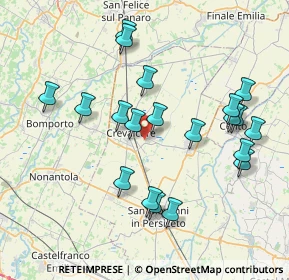 Mappa Via Borgofollo, 40014 Crevalcore BO, Italia (7.9645)