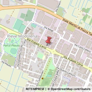 Mappa Via Fratelli Cervi, 87, 42124 Sassuolo, Modena (Emilia Romagna)