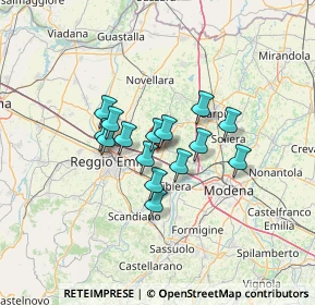 Mappa Via Pietro Rossi, 42015 Correggio RE, Italia (9.21933)