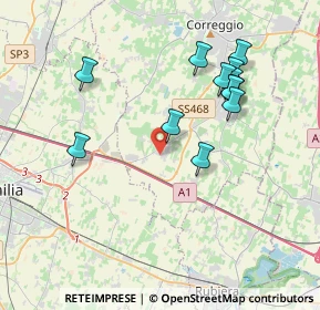 Mappa Via Pietro Rossi, 42015 Correggio RE, Italia (3.80333)