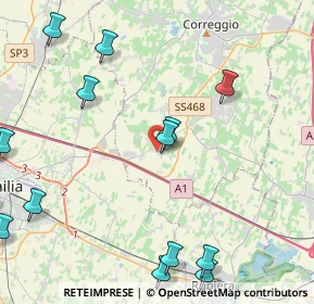 Mappa Via Pietro Rossi, 42015 Correggio RE, Italia (6.46941)