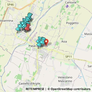 Mappa Via Don Giovanni Minzoni, 40066 Pieve di Cento BO, Italia (2.243)