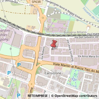 Mappa Via Vladimir Majakovski, 7, 42124 Reggio nell'Emilia, Reggio nell'Emilia (Emilia Romagna)