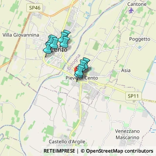 Mappa Via XXV Aprile, 40066 Pieve di Cento BO, Italia (1.29083)
