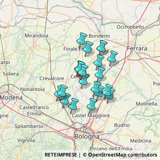 Mappa Piazza della Partecipanza, 40066 Pieve di Cento BO, Italia (10.5)