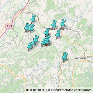 Mappa Via G. C. Aliberti, 14053 Canelli AT, Italia (5.88294)