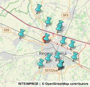 Mappa Via Vladimir Majakovskij, 42124 Reggio nell'Emilia RE, Italia (3.97)