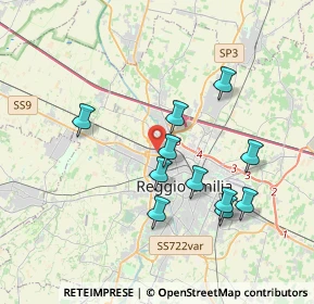 Mappa Via Vladimir Majakovskij, 42124 Reggio nell'Emilia RE, Italia (3.50545)