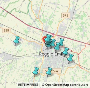 Mappa Via Vladimir Majakovskij, 42124 Reggio nell'Emilia RE, Italia (2.92)