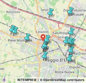 Mappa Via Vladimir Majakovskij, 42124 Reggio nell'Emilia RE, Italia (2.06125)