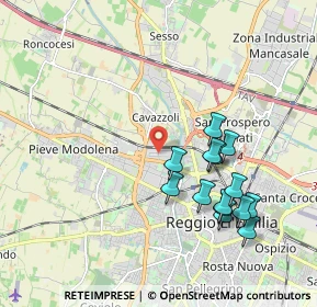 Mappa Via Vladimir Majakovskij, 42124 Reggio nell'Emilia RE, Italia (1.95143)