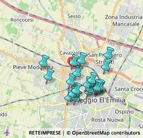 Mappa Via Vladimir Majakovskij, 42124 Reggio nell'Emilia RE, Italia (1.5685)