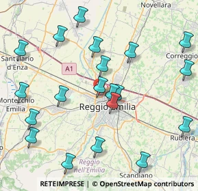 Mappa Via Vladimir Majakovskij, 42124 Reggio nell'Emilia RE, Italia (9.3605)