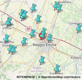 Mappa Via Vladimir Majakovskij, 42124 Reggio nell'Emilia RE, Italia (9.711)