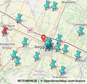 Mappa Via Vladimir Majakovskij, 42124 Reggio nell'Emilia RE, Italia (8.786)