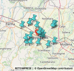 Mappa Via Vladimir Majakovskij, 42124 Reggio nell'Emilia RE, Italia (9.713)