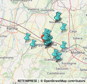 Mappa Via Vladimir Majakovskij, 42124 Reggio nell'Emilia RE, Italia (9.61053)