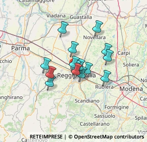 Mappa Via Vladimir Majakovskij, 42124 Reggio nell'Emilia RE, Italia (9.28133)