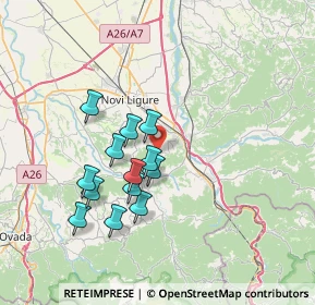 Mappa SP 162, 15066 Novi ligure AL (6.32692)